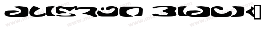 alieron biack字体转换